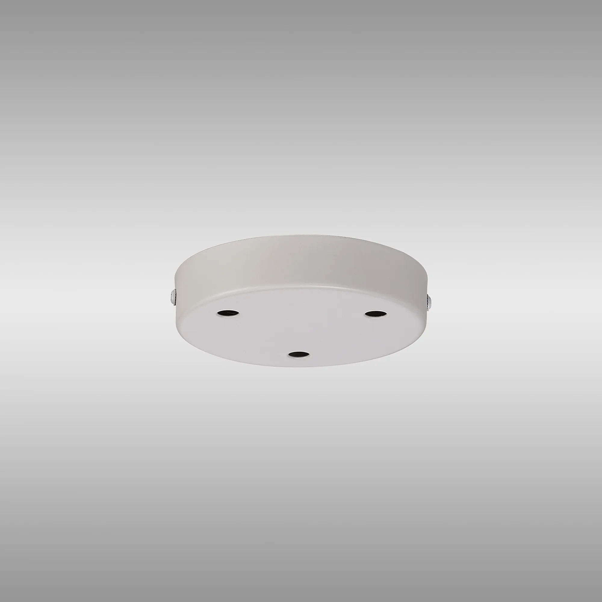Hayes 3 Hole 12cm Round Ceiling Plate White D0827WH  Deco Hayes White